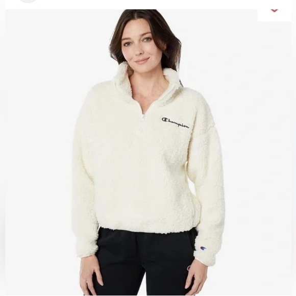 Champion Sherpa cropped half zip pullover - Picture 1 of 9